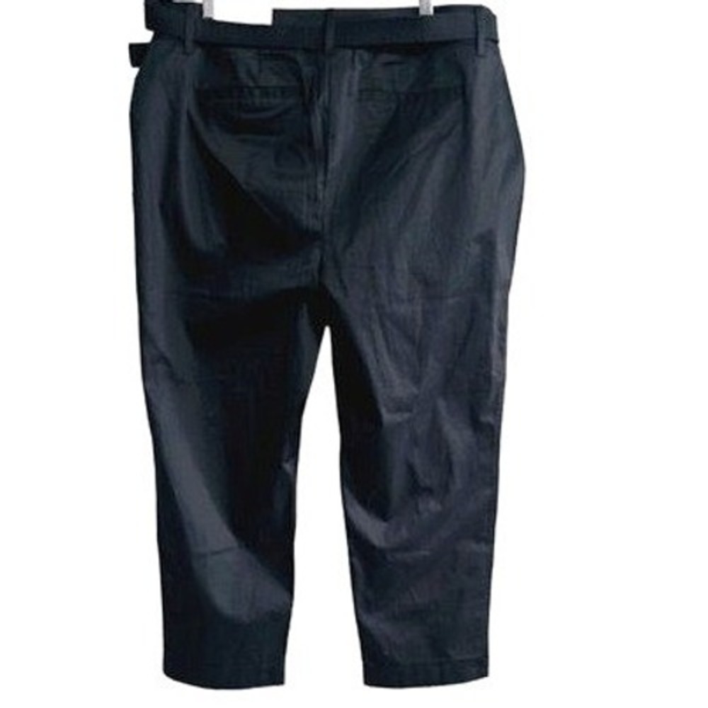 Chico's‎ Utility Ankle Pant Size 14 Belted Black New - Picture 2 of 10